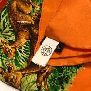 Hermes Equater Wash Silk Scarf